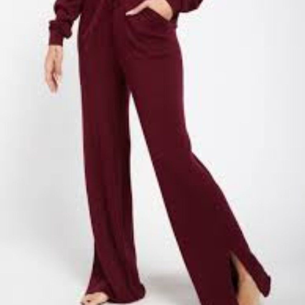 BNWT - STEELE MARINA RIB TROUSER PANTS - BURGANDY